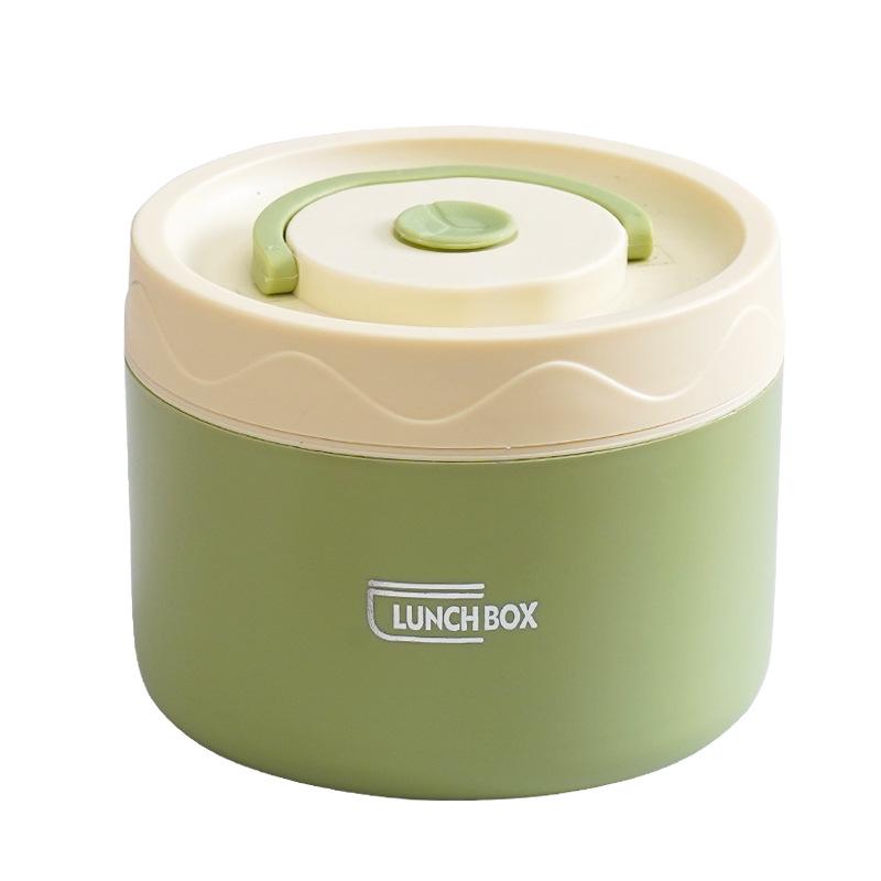 Microwaveable Insulated Ceramic Bento Lunch Box - Portable, Multi-Layer for Students and Office Workers