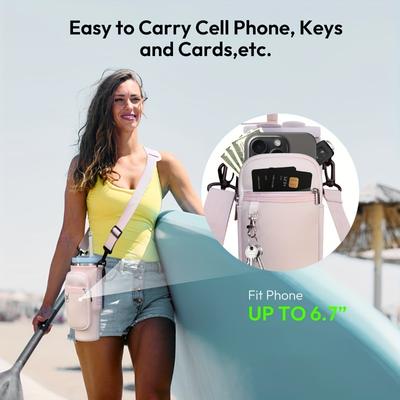 New In 40oz Water Bottle Cover Bag Pouch With Adjustable Straps Neoprene Water Pouch Holder Bottle Carrier Bag For Quencher Cup