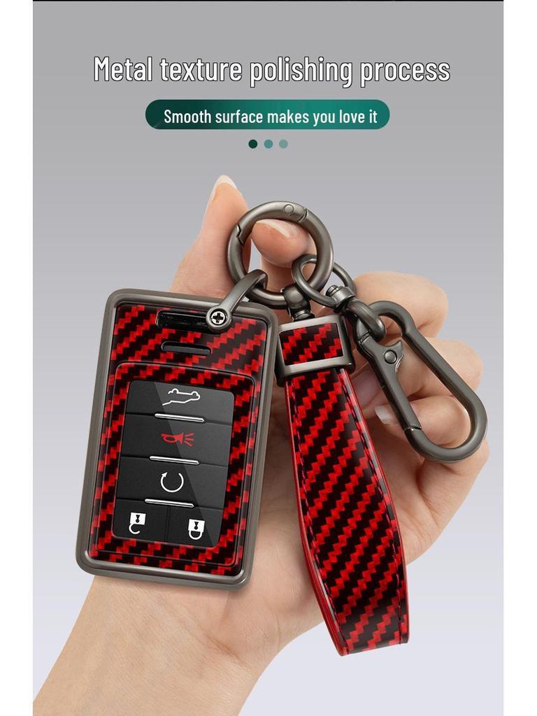 Premium Key Case for Cadillac XTS, SLS, Seville, CTS, SRX, Escalade, ATS - Men's Luxury Accessory