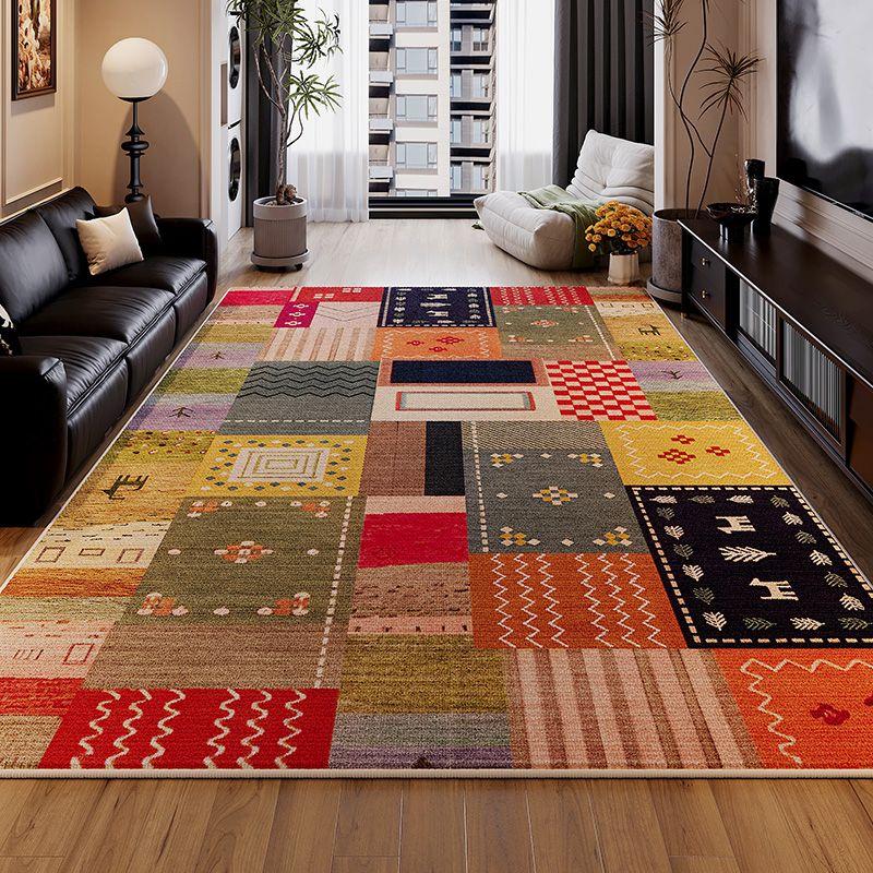 

Moroccan Ethnic Style Living Room Rugs Luxury Cloakroom Antiskid Big Size Carpet Room Decoration Home Entrance Floor Soft Mats 100x140cm