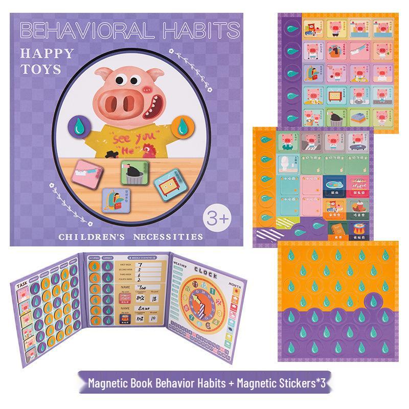 

Детская большая магнитная книга-пазл - Развивающая игрушка для мальчиков и девочек детского сада