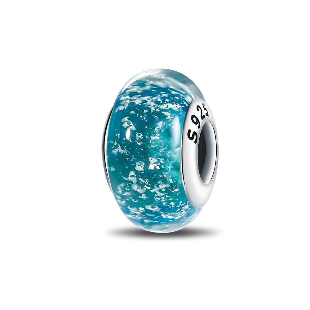 Colorful Night Light Beads Charm Copper Plated Fit Charms Copperoriginal Bracelet For Jewelry Making Diy Charm