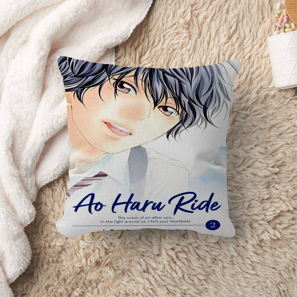 Blue Spring Ride Cartoo Pillowcases Home Bedding Decorative Pillow Cover Wedding Super Soft Pillow Case