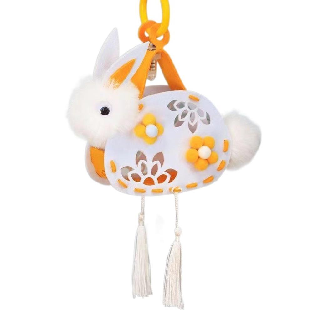 Chinese Style Rabbit Lantern Traditional LED Lantern Toys Cute Luminous Toy Pendant  New Year