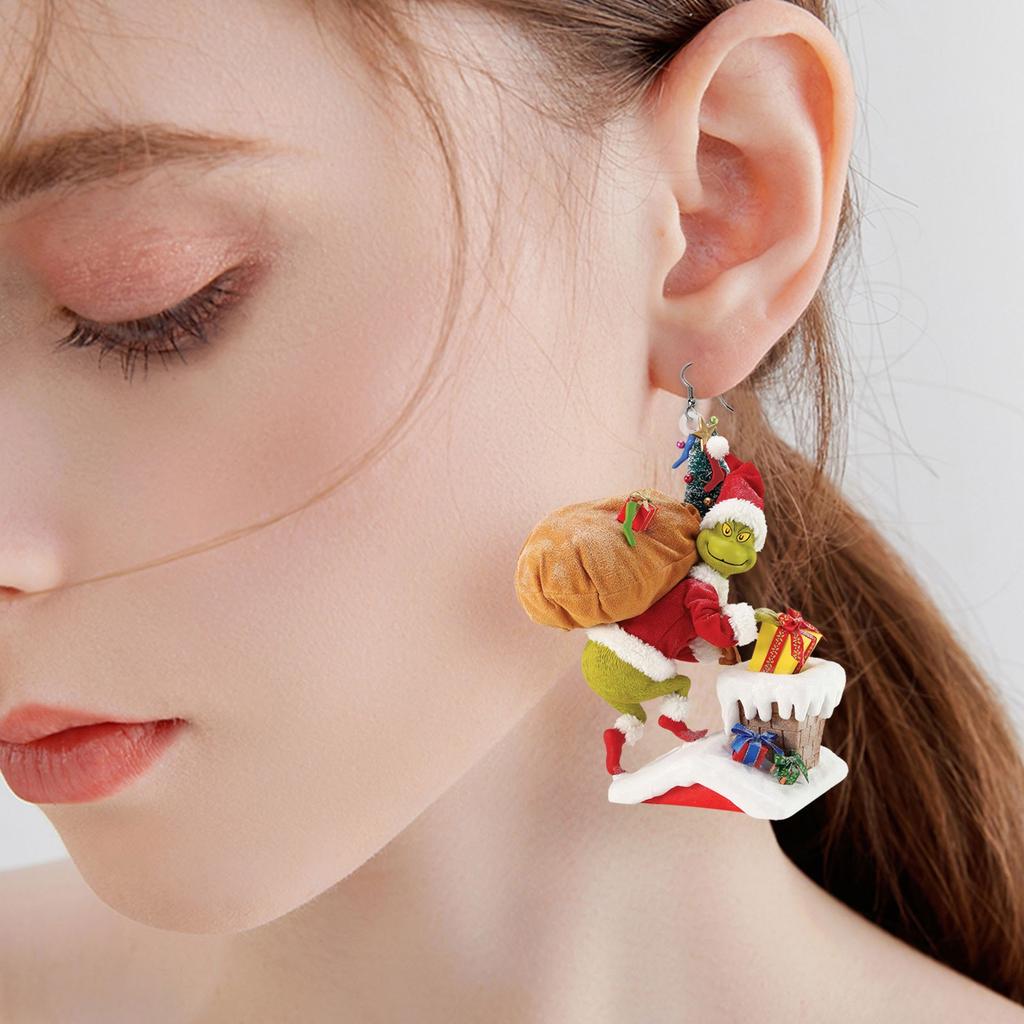 1 Paar niedliche Cartoon-Grinsen-Ohrringe, Geschenk für Frauen, Mädchen, Geburtstag/Valentinstag/Jahrestag