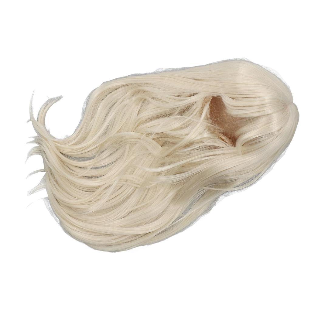 Cotton Doll Wig, Curly Doll Wig (Milk Gold), Easily Styled to Fit Head Circumferences of 35-39cm