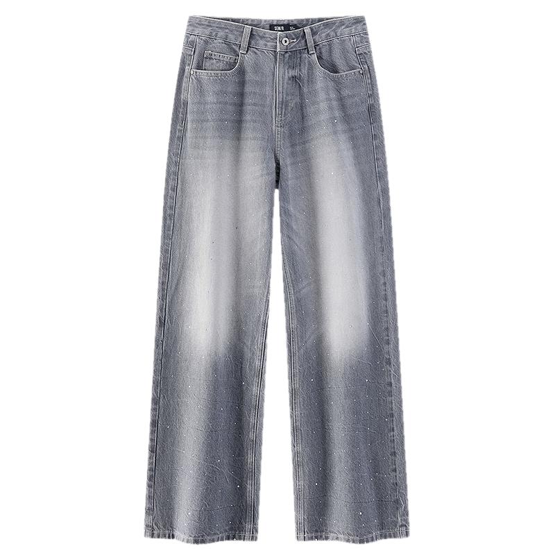 Женские джинсы Semir на осень с блестками, широкие XL