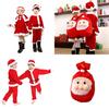 Kids Xmas Outfit Boys Girls Santa Claus Cosplay Costume Christmas Clothes