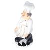 Chef Statue American Rural Style Apron Chef Decor Statue for Restaurant Cafe Kitchen Decoration