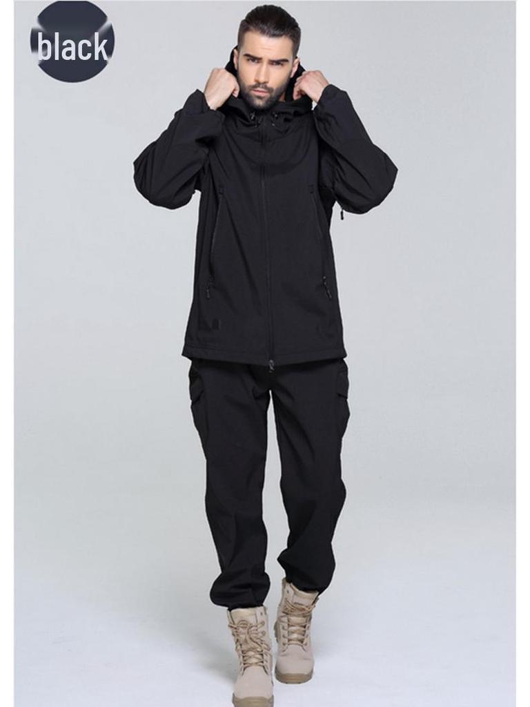 Pánska nepremokavá vetruodolná softshellová bunda TAD Sharkskin s maskovacou fleecovou podšívkou