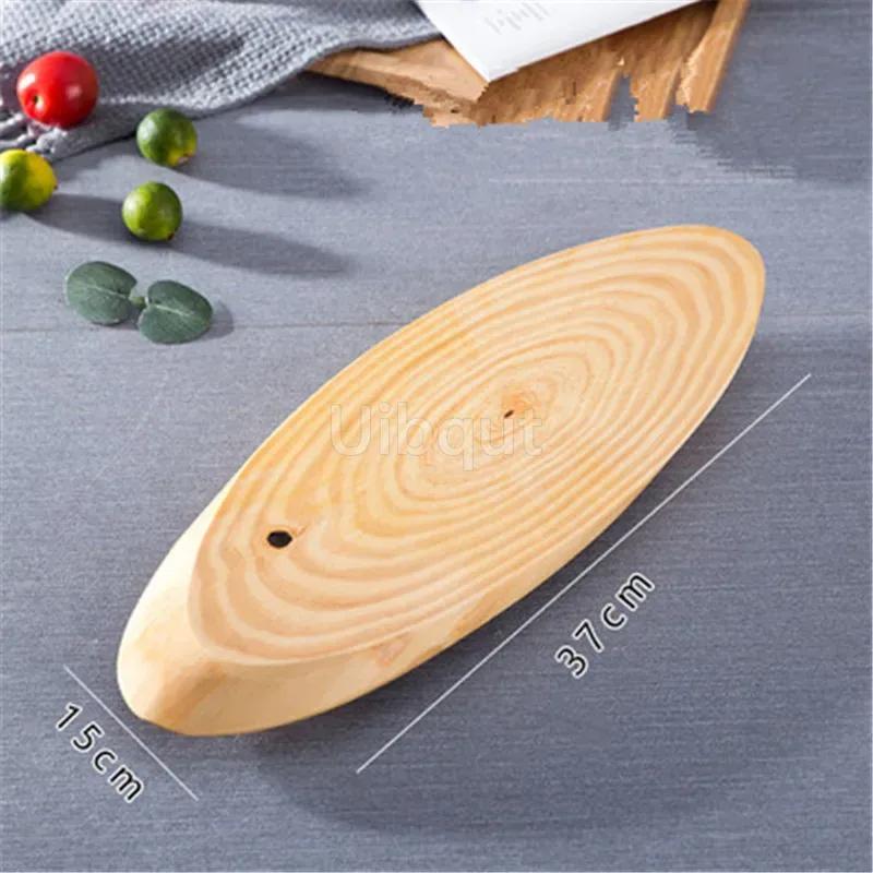 Oval Zarte Sushi-Schale Sushi-Platte Gericht Sashimi-Gericht Haus Restaurant Holz-Sushi-Boot Bambus-Werkzeug Platte japanische Küche