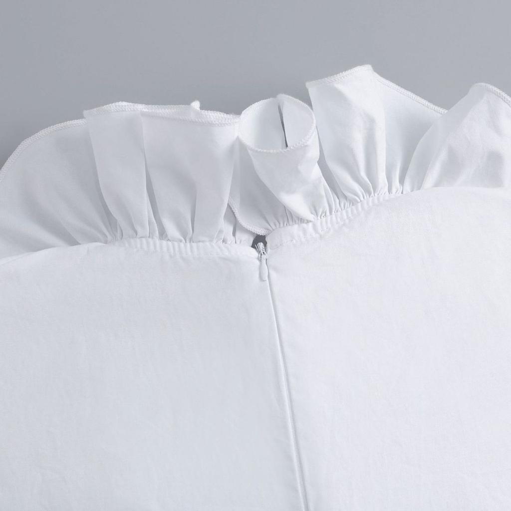 Elegant Detachable Ruffle Collar And Arm Sleeves Set For Formal Event Breathable Fabric Fashion Outfit Neck Accessory