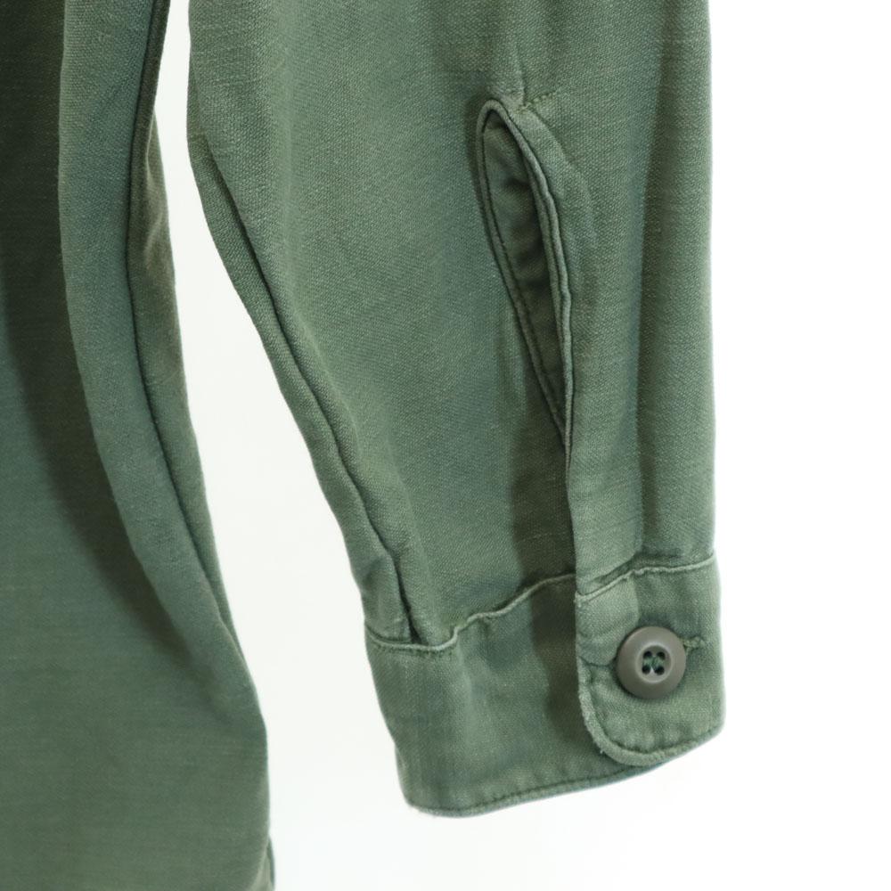 US ARMY 60s Vintage Satin DSA BDU Long sleeve Military shirt 15 1/2x33 Men's Used