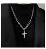 Equator Cross Necklace Men's Tide Hip Hop Premium Tide Brand Versatile Pendant Niche Design Accessories