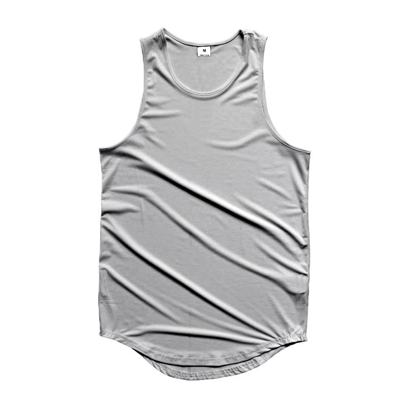 Muscleguys Simple Design Summer Cotton Trend Sports Breathable Fitness Vest Printing Wide-shoulder Tank Top Men's Tight-fitting Outer Wear