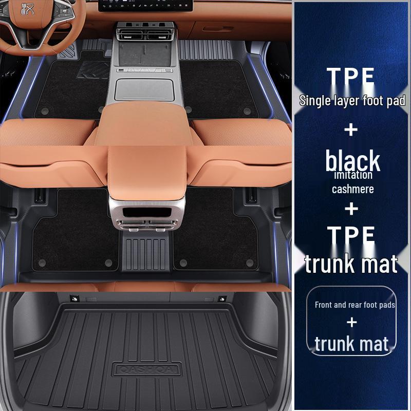 Yongjue TPE Floor Mats for BYD Han L - Full Coverage Car & Door Sill Accessories