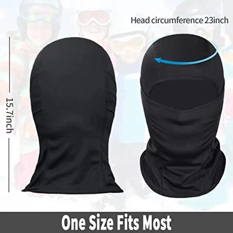 Unisex Balaclava Ski Mask - Windproof Fleece Lined Face Cover for Snow Sports, Motorcycle  &  Running  In  Cold  Weather