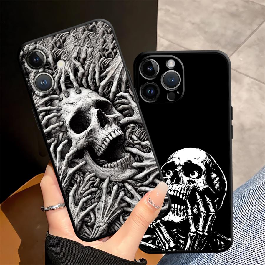 Case for Apple iPhone 17 Pro Max 11 XR XS MAX 14 12 15 Pro 7 8 13 Air 16 Funda Phone Cover Skeleton