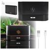 Air humidifier diffuser fireplace usb aromatherapy for living room black