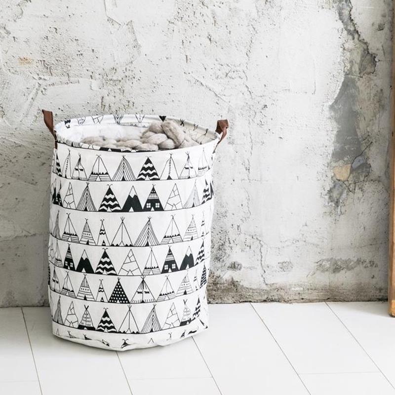 Folding Toy Basket Container Laundry Bag Wigwam Organizer 45 cm