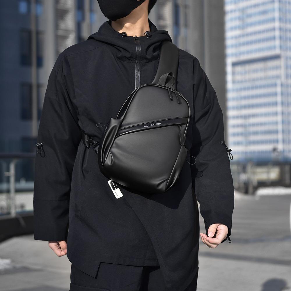 Trendy Men's Chest Sling Bag Stylish Crossbody Backpack for Daily & Outdoor Use