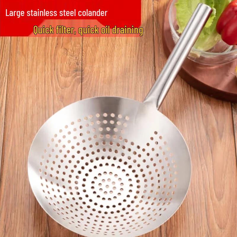 SPSR Commercial Stainless Steel 24cm Skimmer Spoon Set of 3