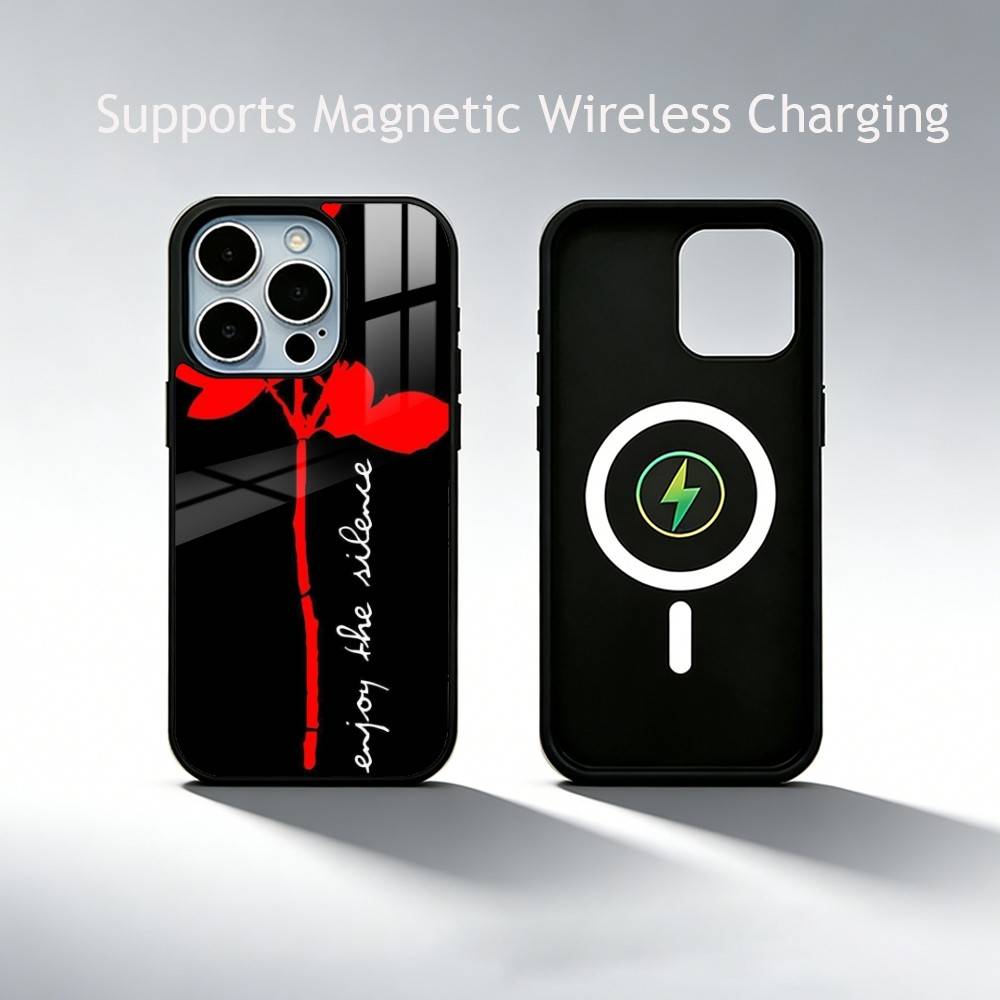 B-Band Depeches Modes Phone Case For iPhone17,16,15,14,13,12,11 Plus,Pro Supports Magnetic Wireless Charging