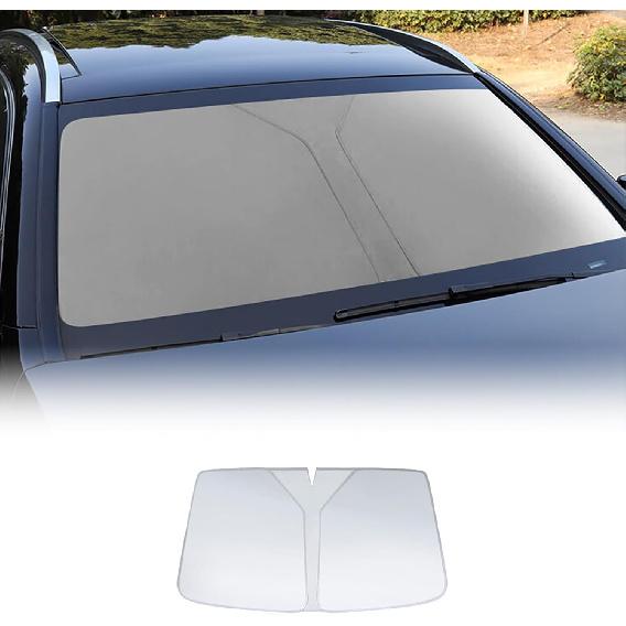 

Compatible with Toyota Corolla 2003-2007 Car Windshield Sun Shade Blocks UV Rays Sun Visor Protector Keeps Your Vehicle Cool (Silver) срібний