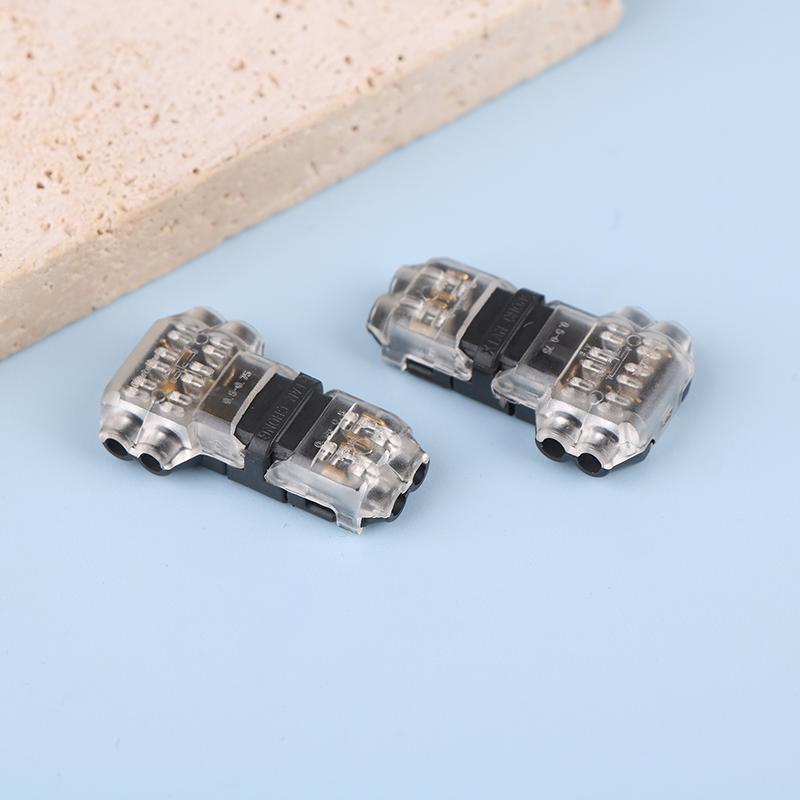New 1/5Pcs 2 Pin Way Plug Wire Cable Snap Connectors Waterproof Electric Wire Double-Wire Plug-In Connector With Locking Buckle
