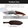 Multi-Purpose Kitchen Knife Boning Knife Feather Pattern Knife With Sheath Stainless Steel Fruit Knives Chef Knife Meat Cleaver