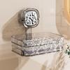 Suction Cup Soap Dish with Drain Holes Strong Load-bearing Easy to Install