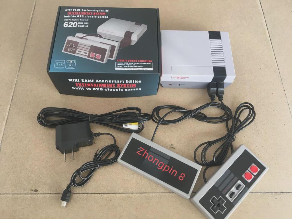 Nostalgische Retro NES Mini 620-Spielkonsole – FC Red & White Edition