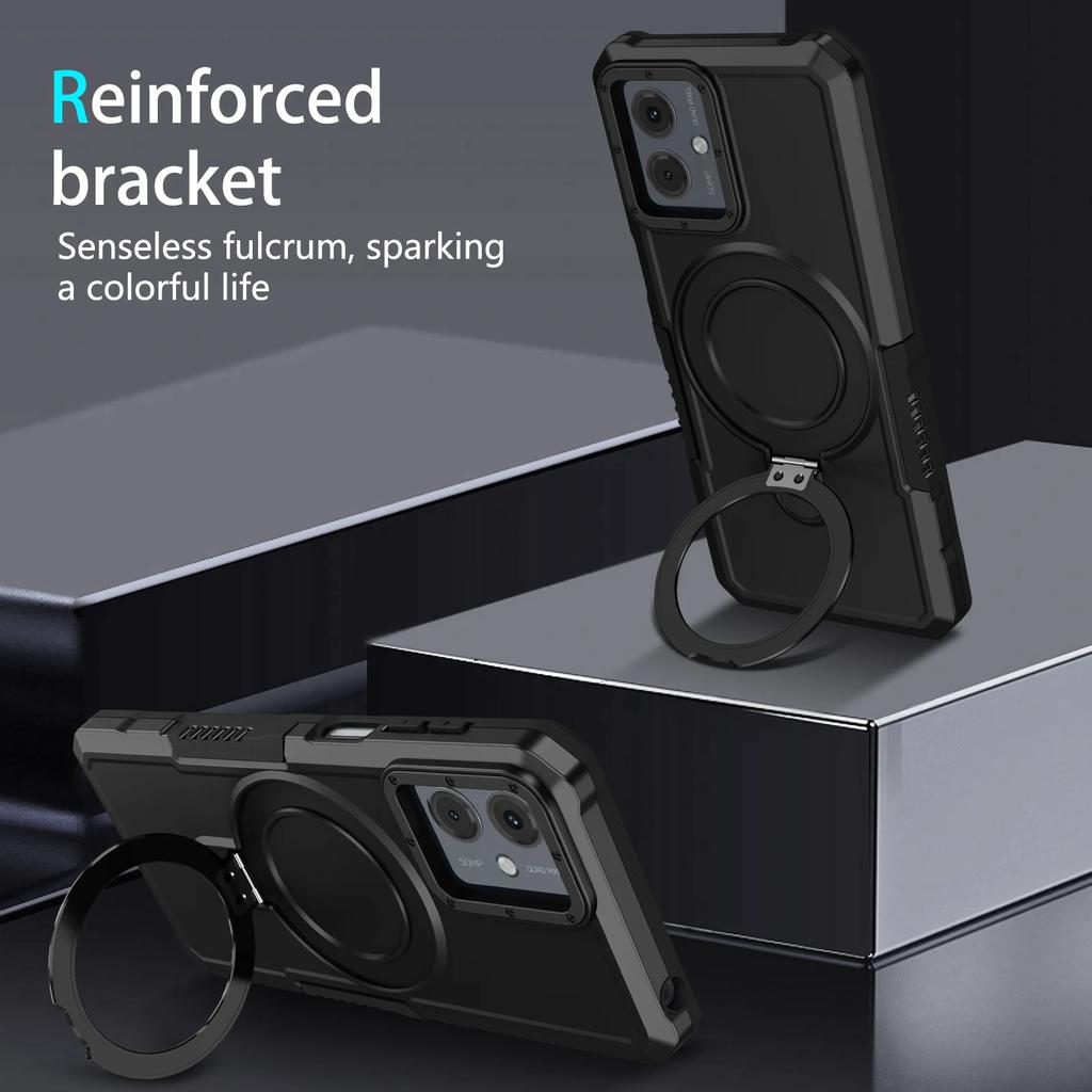 Military Grade Armor Case For Motorola Moto E14 G04S G04 G24 G54 G14 G84 G22 E13 Cover Shockproof Stand Holder Coque Shell Funda