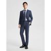 YAGOR Men's Blue-Gray Plaid Wrinkle-Resistant Suit Jacket