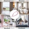 Curtain Tiebacks Decorative Small Pearl Curtain Ties Backs Adujustable Drapery Holdbacks for Home Office Patio Balcony Windows
