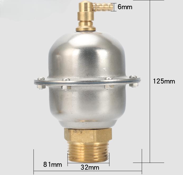 DN15-25 1/2" 3/4" 1" BSP Male Brass 304 Stainless Automatic Air Vent Safety Release Pressure Relief Valve Pipeline Water Heating