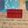 Exquisite Purple Gold Sand Mini Abacus Pendant - Compact Retro Scholar's Jewelry Gift for Car Keys