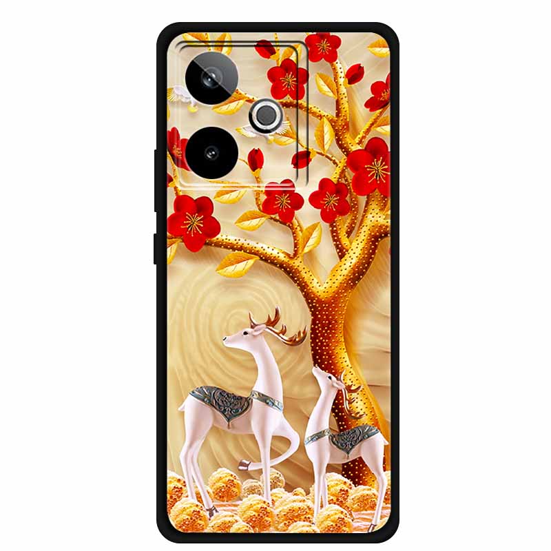 For Realme GT 7T GT7 Case Cool Animal Protective Silicone Back Cover Cases For Realme GT 7 Black Phone Funda Realme GT 7T Coque