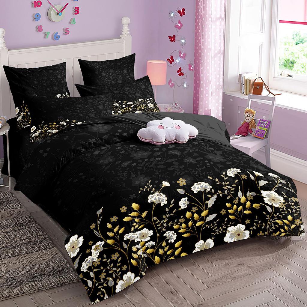 2/3pcs bedding set Digital Print Comfortable Duvet Cover for Home Bedroom Decoration, 1 Duvet Cover and 2pillowcase with Zippers