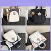 Nylon College Style Girl Backpack With Embroidery And Splicing For School Use