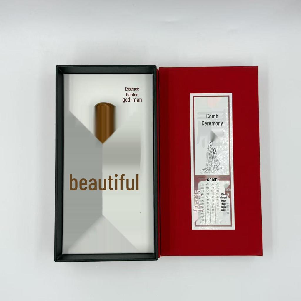 Engraved Sandalwood Wide-Tooth Dolphin Comb - Multi-functional Head Therapy and Massage Comb