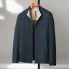 Spring and Autumn Men's Standing Collar Jacket Men's Executive Casual Business Men's Middle-aged High-end Daddy Jacket