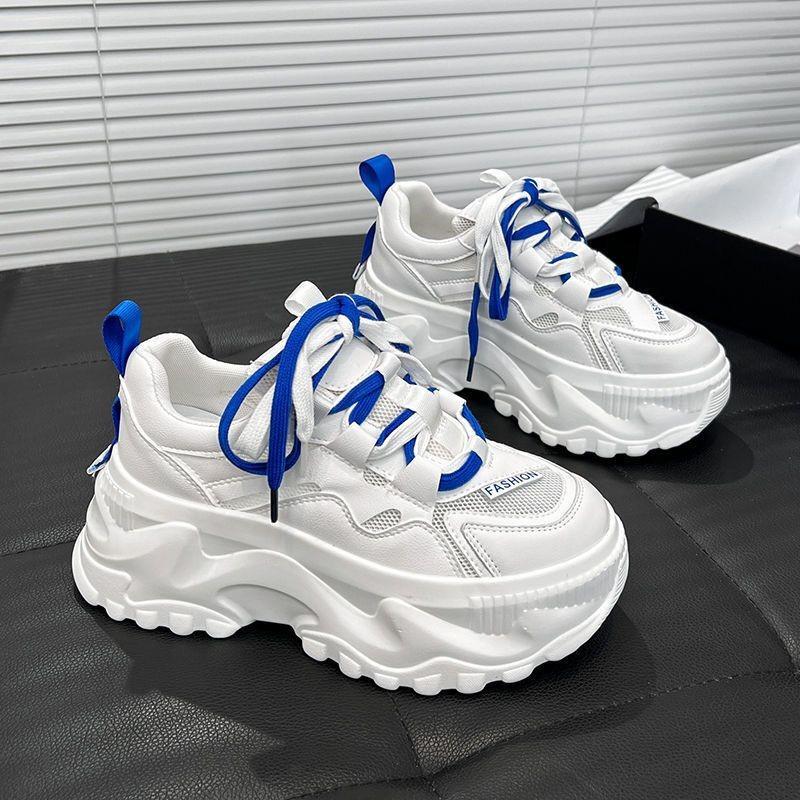 Women Casual Shoes 2024 Spring Summer New Mesh Breathable Height Increasing Versatile Women's Vulcanized Sneakers Autumn