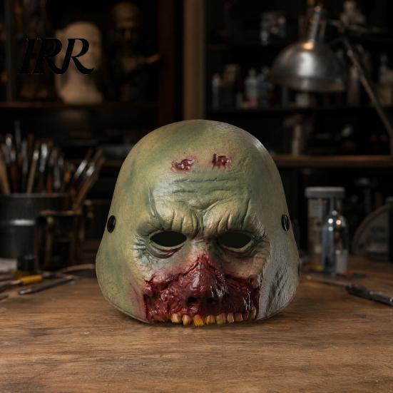 Horror Rotting Face Mask Halloween Zombie Mask, with Realistic Texture Design, Breathable Detailed Wound PU Foam Cosplay for Parties And Props