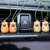 Car Charm Backpack Cute Decoration PVC Soft Silicone UV Color Changing Capybara Stylish and Cute Car Interior Accessories 1-4pcs