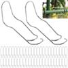 30Pcs Iron Climbing Pipe Support 11/16/20 MM Plant Connector Clip  Garden Greenhouse