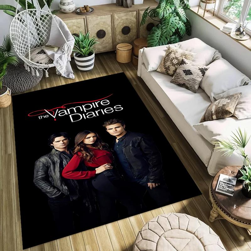Blood Desire: Vampire Diaries carpet Suitable for all seasons floor mats Room Bathroom mat Art