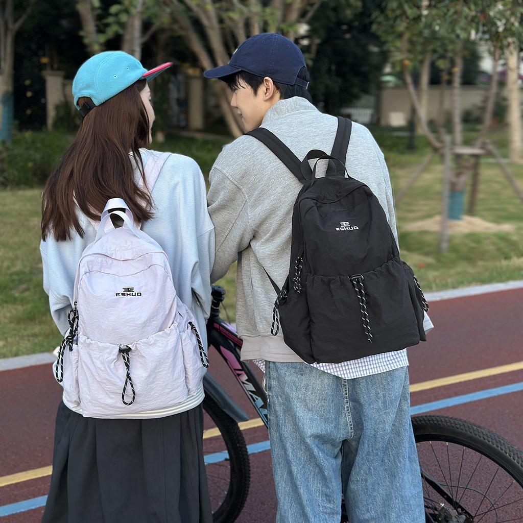 Schoolbag Travel Lightweight Outdoor Drawstring Backpack Large Capacity Sports Leisure Mountaineering Bag Men's and Women's School Bag