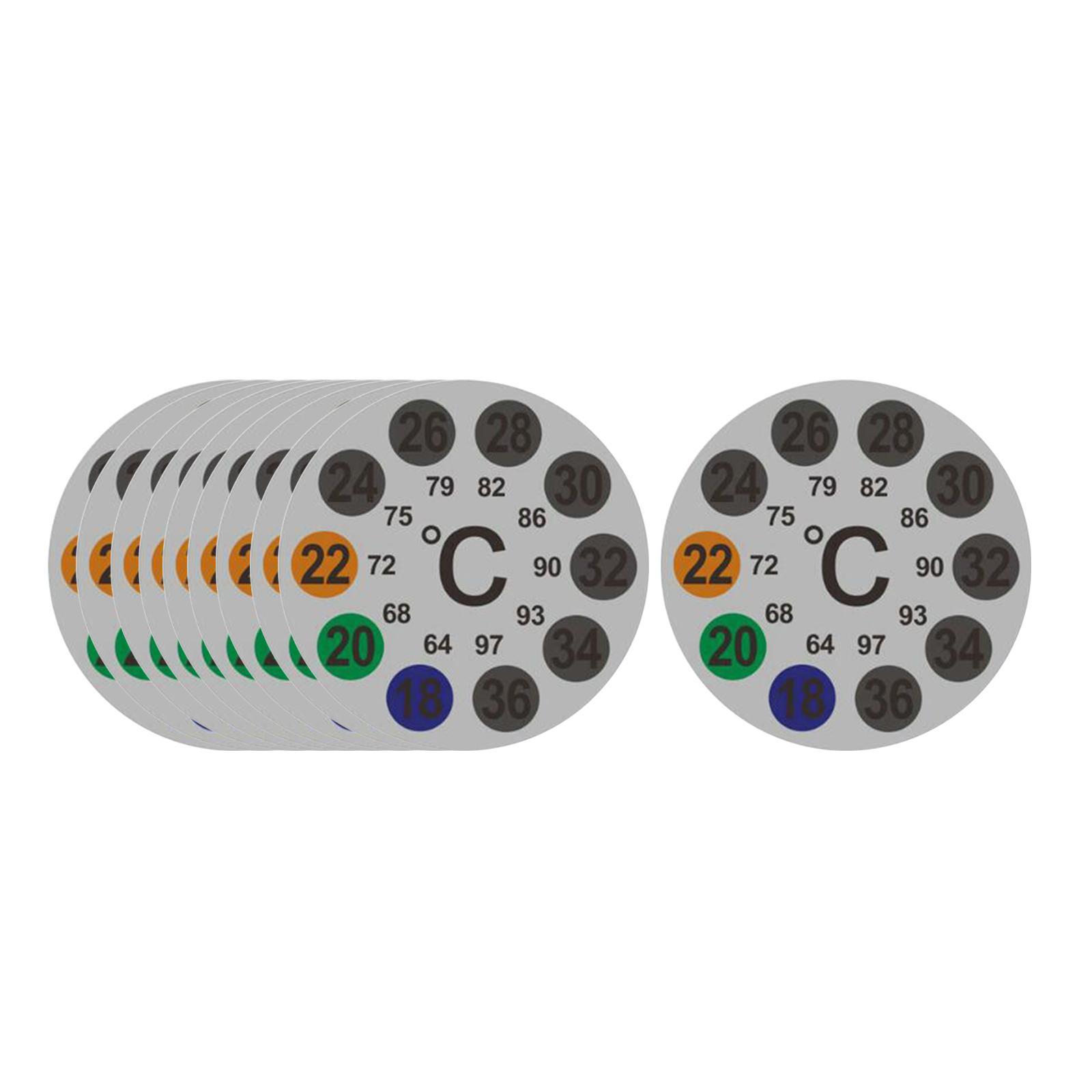 Термометр-наклейка Индикатор температуры воды Многоцветная наклейка Точный зонд для термостата аквариума