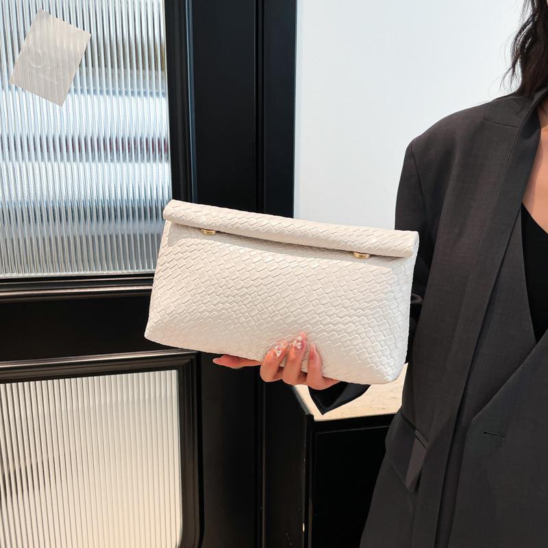 Elegantní multifunkční dámská psaníčko velká kapacita tkaný vzor večerní kapsa na telefon peněženka na mince luxusní dlouhá peněženka